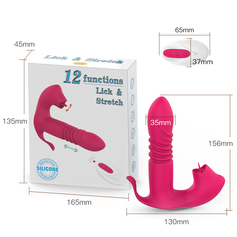 New female invisible telescopic wear wireless remote control tongue licking massage equipment adult products details Picture