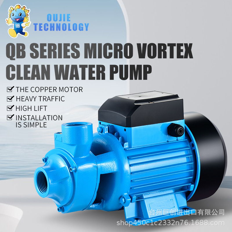 Cross-border foreign trade QB607080 export and sales of centrifugal pumps and vortex circulating water pumps 220V / 110V for household small use