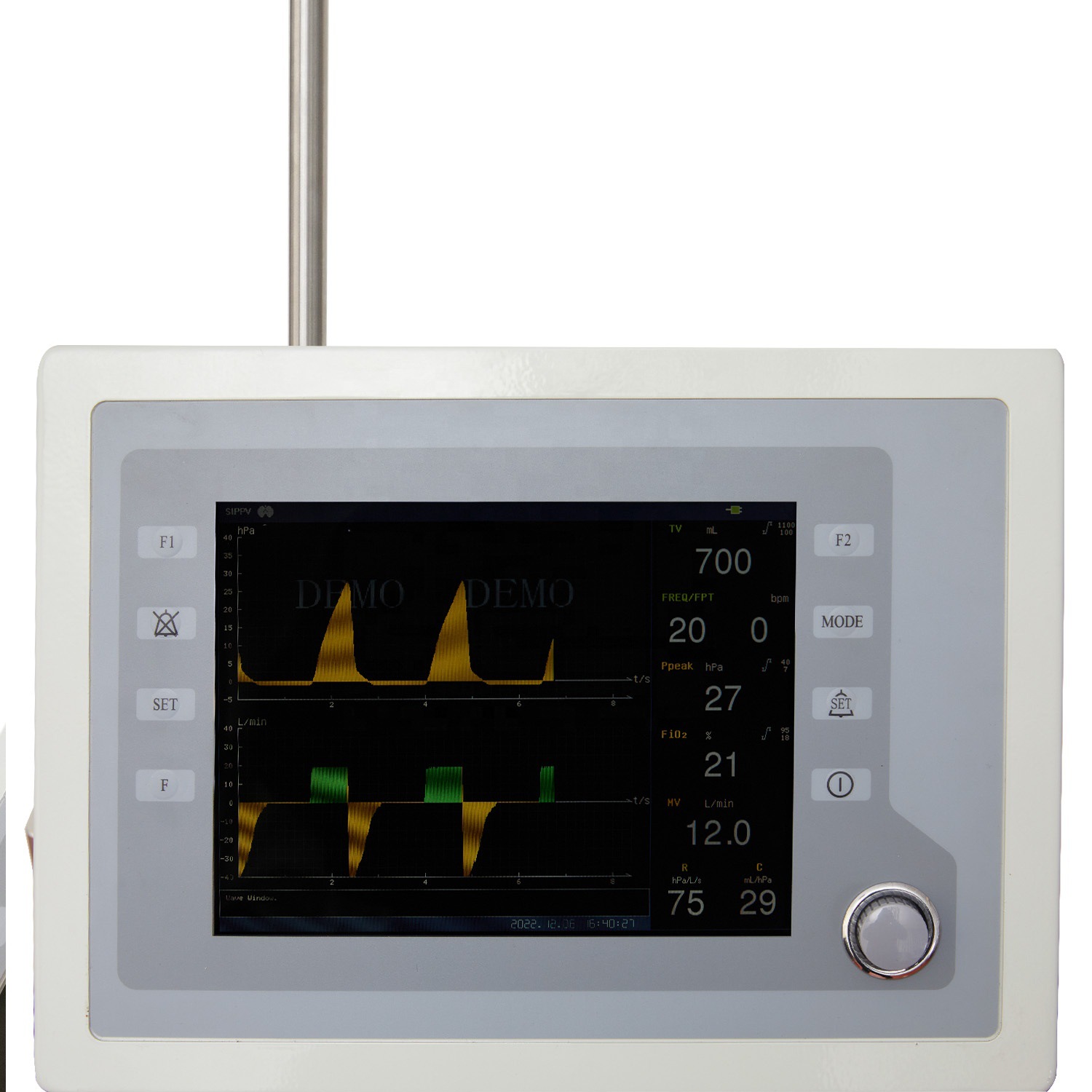 Cross-border exclusive supply of PA-900B hand-pushed mobile ventilator, LED screen medical ventilator with air compressor Application Scenario