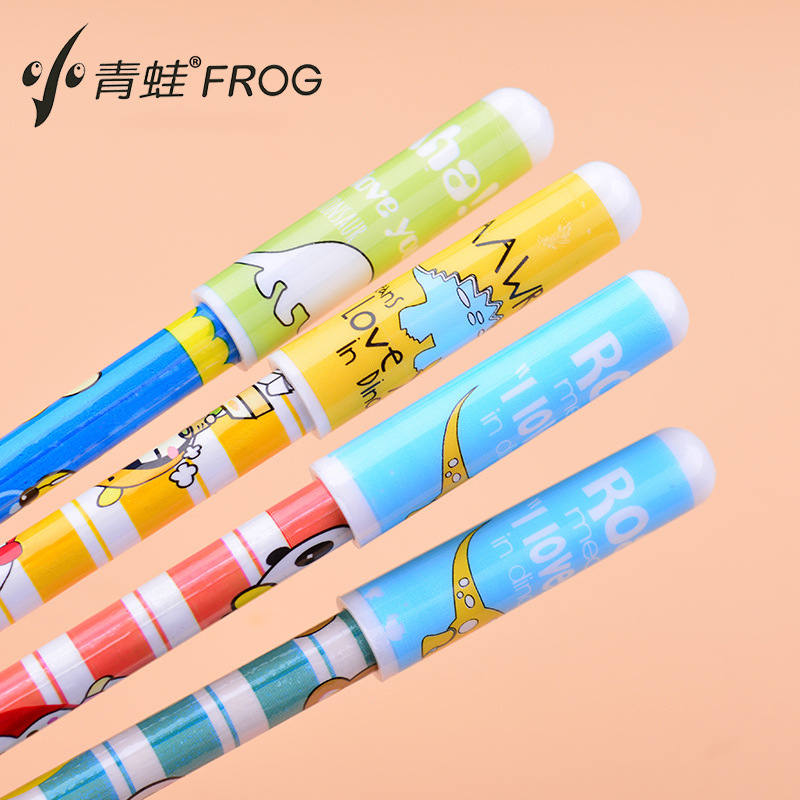 小青蛙铅笔套 铅笔帽 铅笔头盖铅笔保护套  延长铅笔寿命