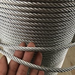 Galvanized steel wire rope 7x19, 6x19+fc, 6x37+fc thick specification steel wire rope with steel core and cotton core details Picture