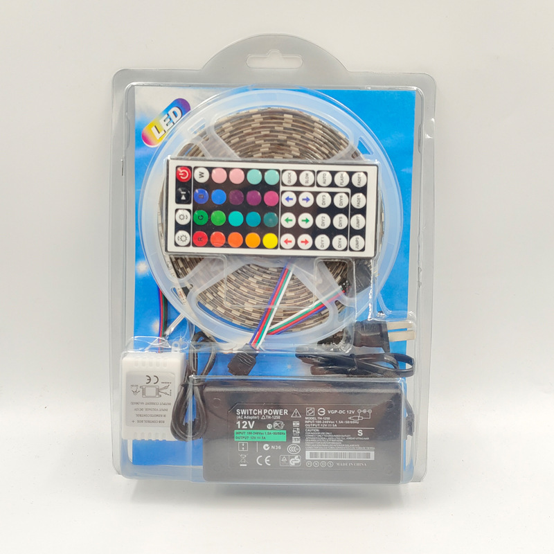 مجموعة مصابيح 12V2835 من طراز RGB من 5050 قطرة من الغراء من 60 زهرية من مصابيح الدايود المبتعث للضوء ذات الألوان المتغيرة details Picture