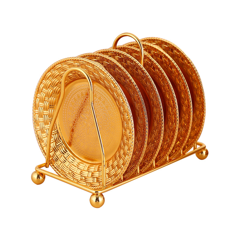 European Iron Gold Fruit Plate Snack Snack Dry Fruit Snack Plate Cake Plate Jewelry Storage Tray Dessert Table Item Picture