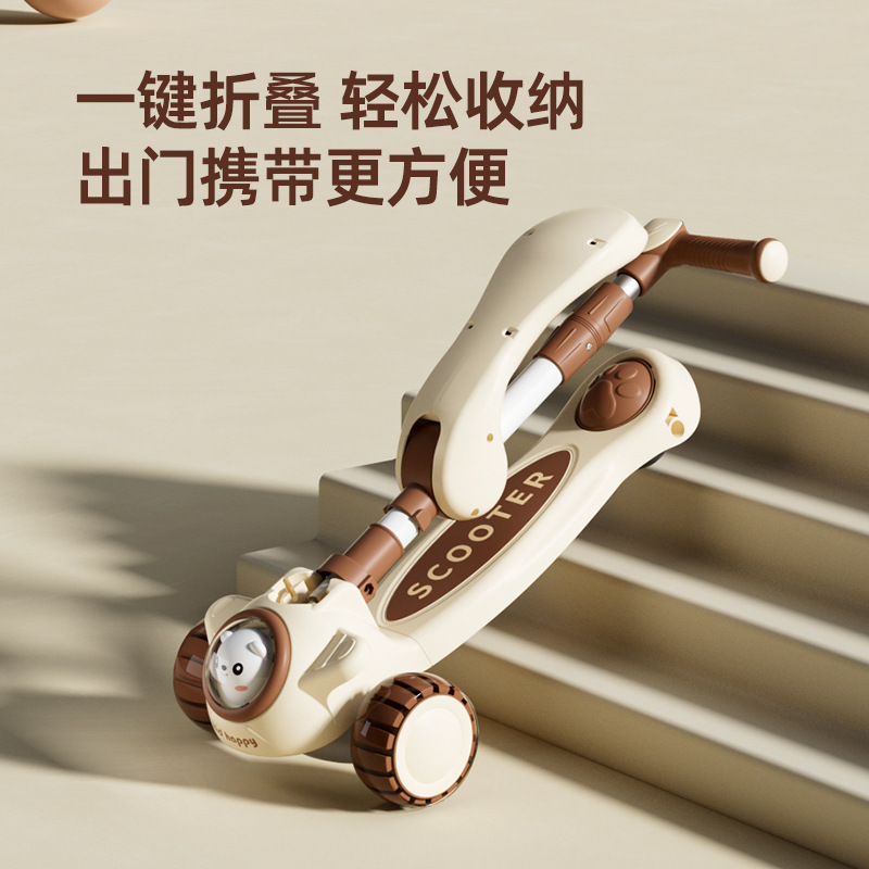 多功能童车/成人滑板车/滑滑车儿童卡通/婴儿车/八合一童车细节图