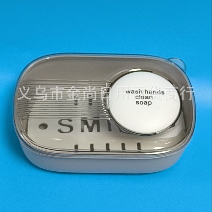 High appearance level Cool Bear Series covered soap box, double-layer draining washbasin, bathroom household soap box Specification drawing