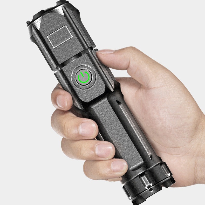 ABS high-intensity focusing flashlight, portable outdoor flashlight for home use, distribution of popular flashlights details Picture