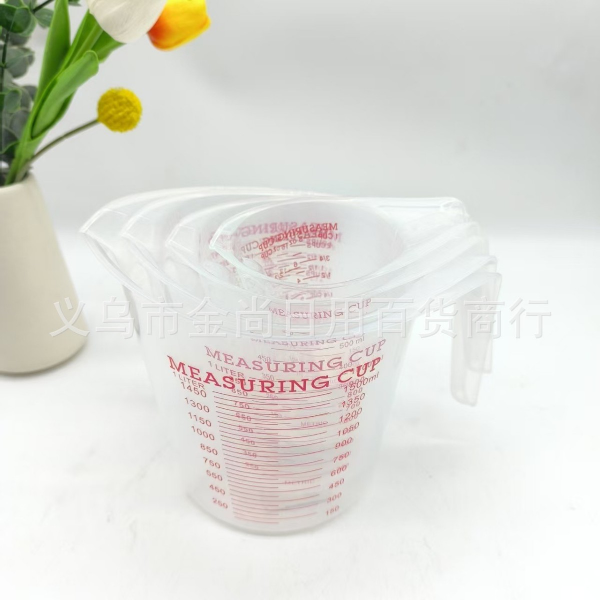 Multi-capacity optional measuring cups, kitchen baking measuring tools, measuring plastic measuring cups, high transparency with graduated cups Application Scenario