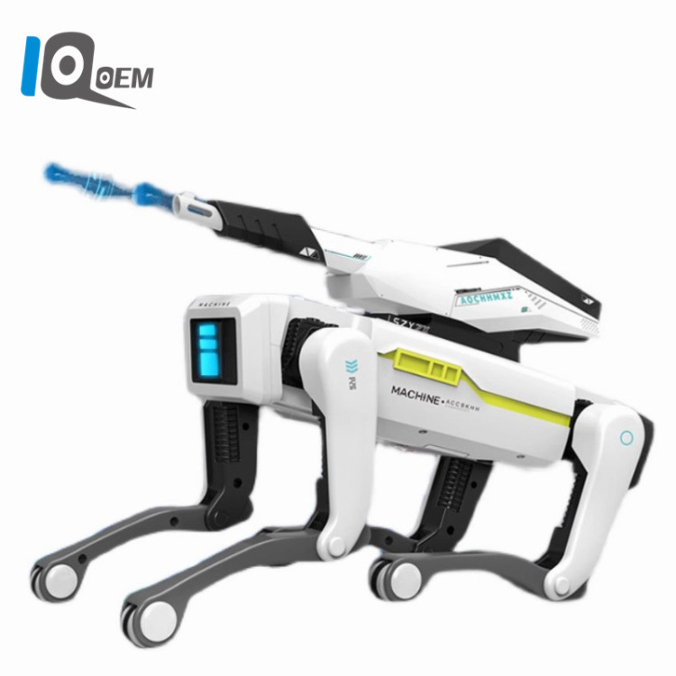IQ0EM AI智能打弹机器狗遥控机器人语音编程握手阿法狗男玩具跨境