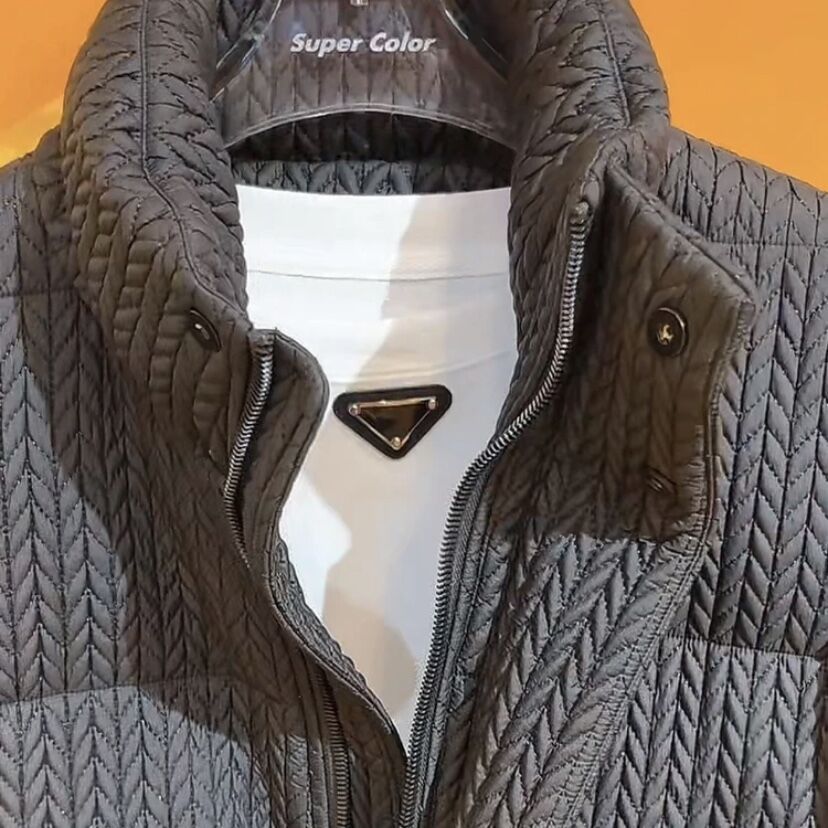 Winter Explosion Wheat Black Cotton-Padded Jacket High-End Light Luxury Trend Bread Clothing Winter Warm Men's Jacket Specification drawing