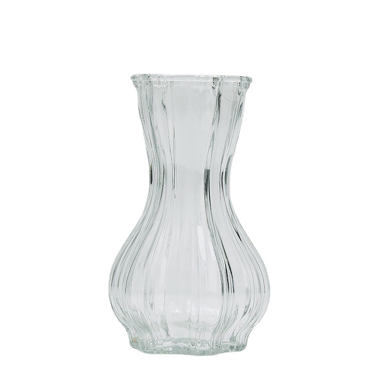 Simple Modern Glass Vase High Appearance Level Ins Wind Small Mouth Living Room Bedroom Desktop Water Raised Flower Arrangement Decoration Item Picture