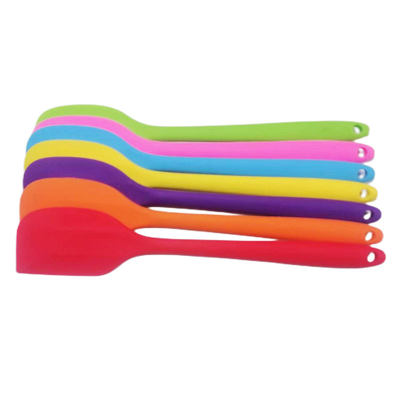 Large 28CM integrated heat resistant silicone spatula Cream mixing cake spatula Household baking tools Specification drawing