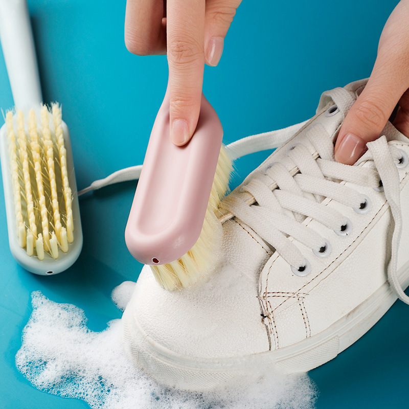 Household Long Handle Shoe Brush Can Be Hung Plastic Shoe Washing Brush Multi-Functional Plain Cleaning Brush Does Not Hurt The Soft Brush Application Scenario