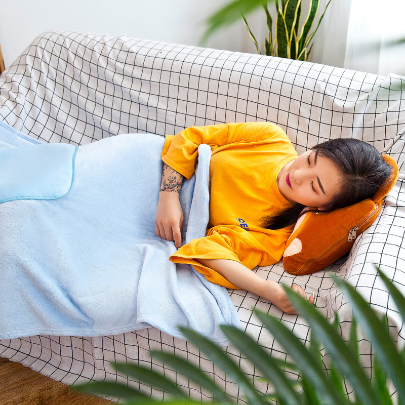 Creative Cartoon Portable Air Conditioning By Elephant Penguin Air Conditioning Blanket Home Throw Pillow Gift Logo Manufacturers Directly Supplied Specification drawing