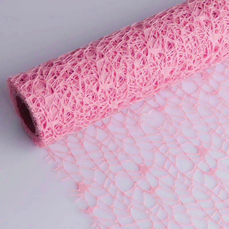 Airplane mesh paper flower packaging materials, empty mesh flower bouquet packaging, hard gauze ornaments, shaping and decorative flower paper Specification image