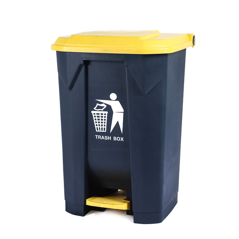 New Four-Color Classification Pedal Trash Can 30L50l Plastic Household Pedal Trash Can Classification Trash Can Item Picture