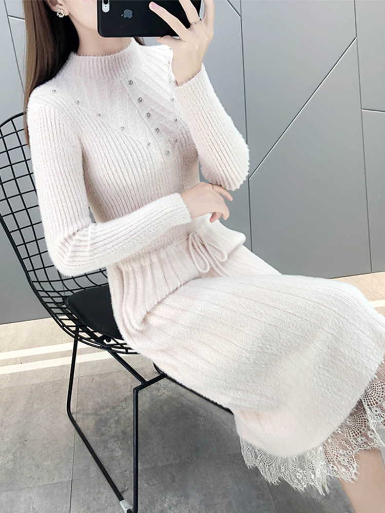 水貂绒毛衣女产品图