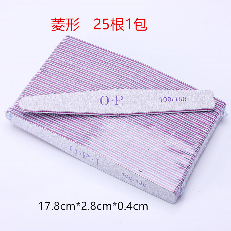 美甲工具打磨砂条修甲修型指甲锉卸甲油胶直圆形菱形锉条厂家直销产品图