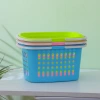 Plastic storage baskets, rectangular storage boxes for kindergartens, portable desktop snack storage boxes, kitchen sundries storage frames details Picture