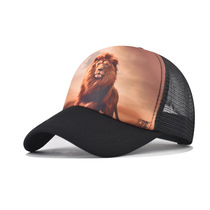Cross-border new personalized full-color printed animal net caps embroidered baseball caps men's and women's hats animal cap