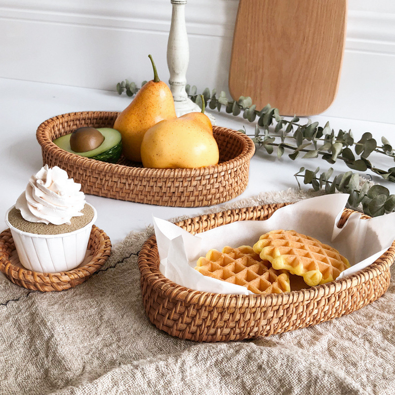 Wicker handmade bread basket