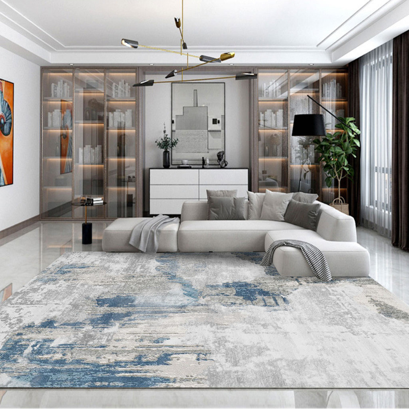 土耳其极简风客厅沙发茶几地毯地垫现代简约北欧轻奢家用高端卧室地毯满铺地垫图