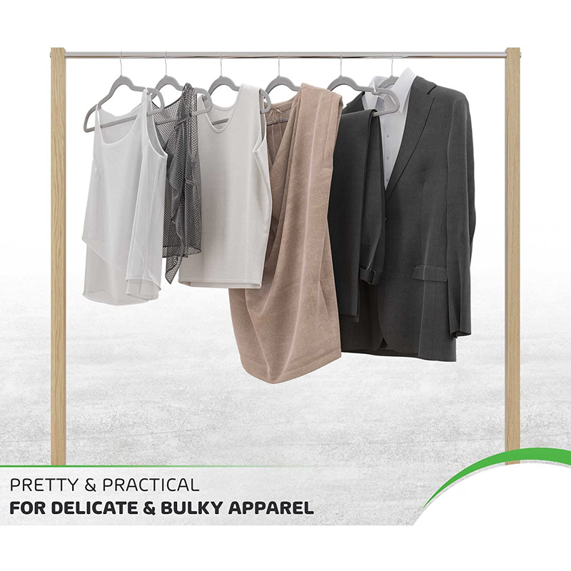 The multi-functional notched anti-slip and traceless adult plastic clothes hanger is a clothing store storage and organization hanger Application Scenario