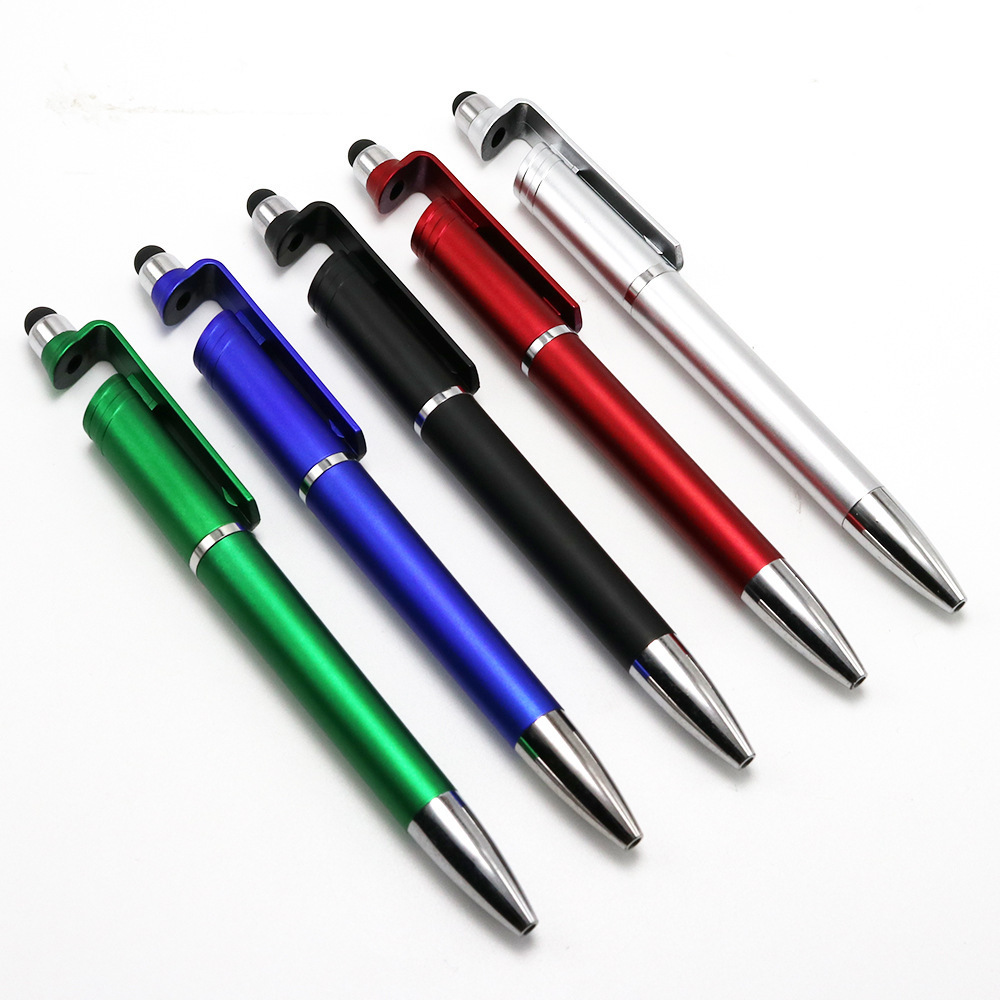 Three-in-one plastic ballpoint pen