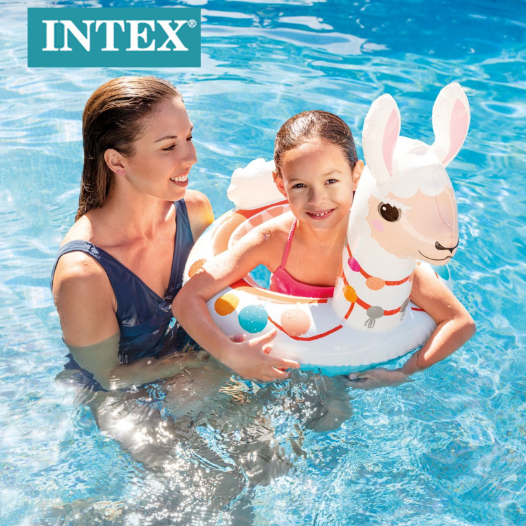 Wholesale of INTEX59221 animal-shaped swimming rings, children's swimming rings, baby armpit rings and water play toys details Picture