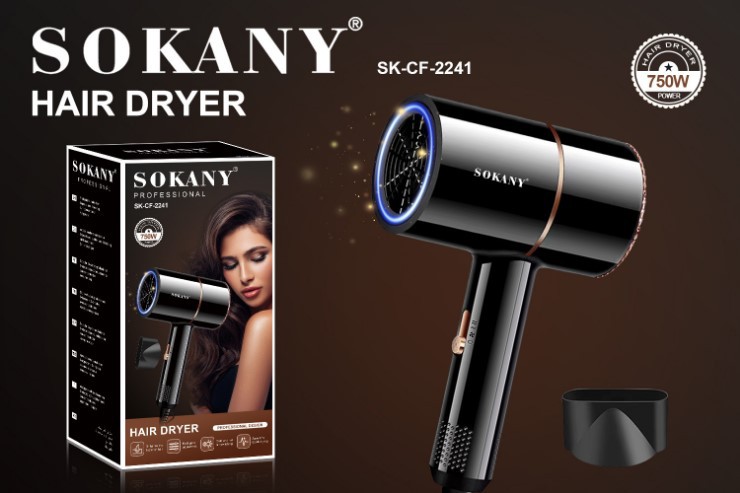 sokany2241 hair dryer, household high-power negative ion hair care, student dormitory hair dryer Specification image