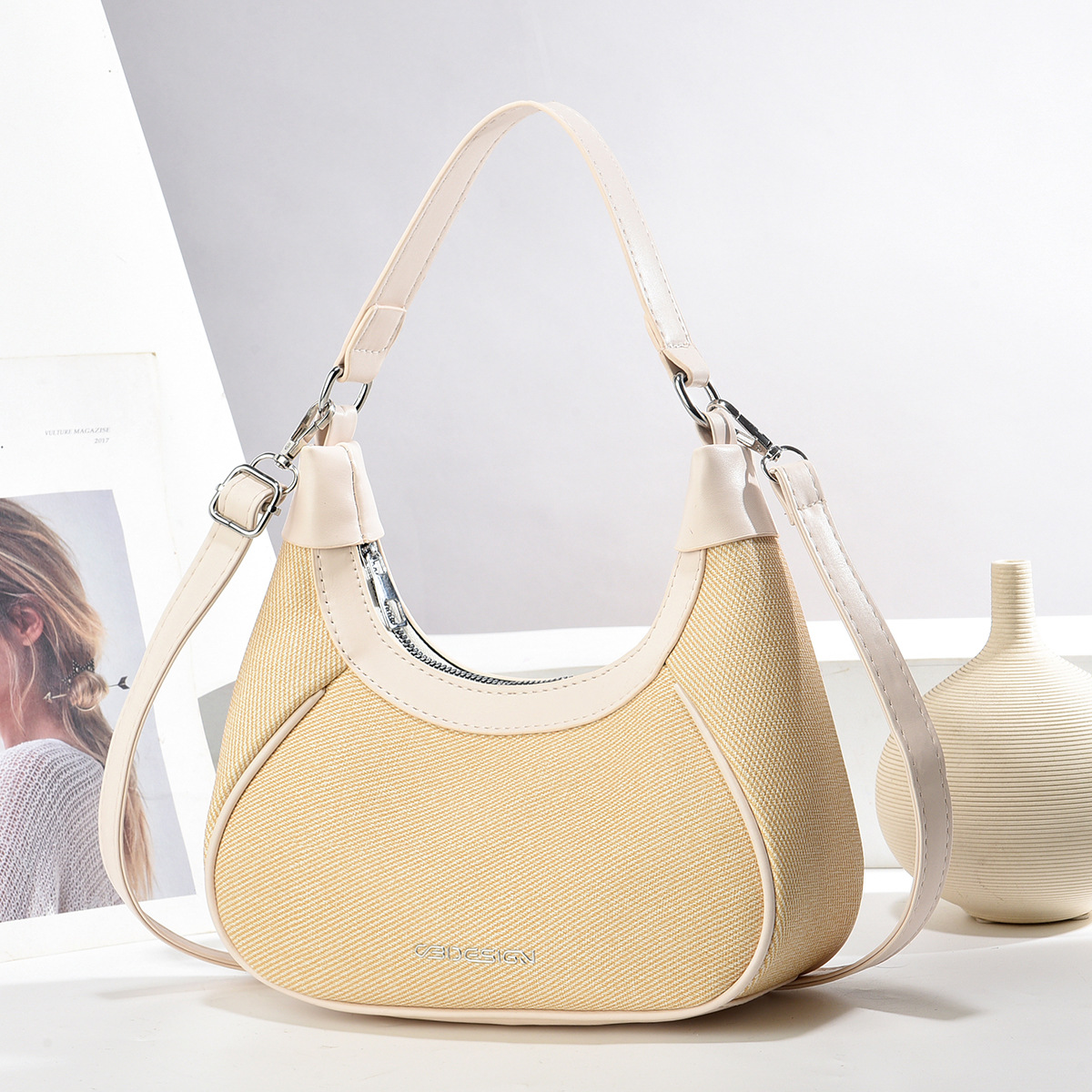 2025 tendencia de un hombro atmosférico 100 bolsas crossbody fabricante de bolsos de mano moda moda mujer bolsa de edad media bolsa de mamá sentido superior Item Picture