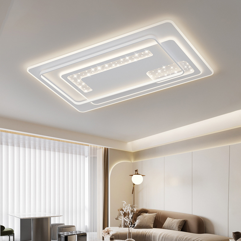LED ceiling light, living room light, modern and simple dining room and bedroom light, cream style, warm and infinitely dimming Zhongshan lighting fixtures Specification drawing