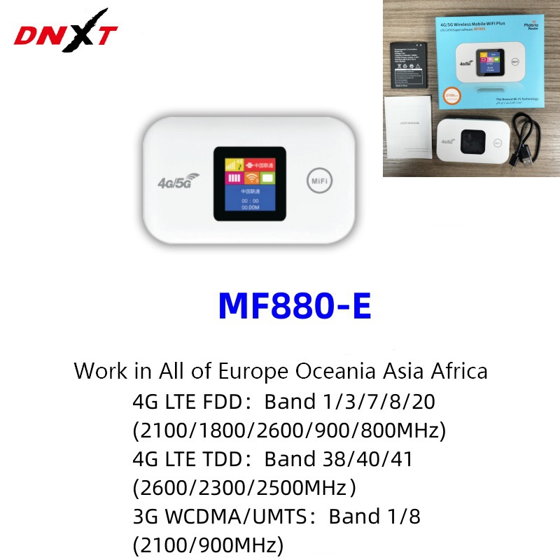 4G portable WIFI Router MF880 vehicle-mounted mobile portable wifi pocket router Thailand H807 LTE Specification image