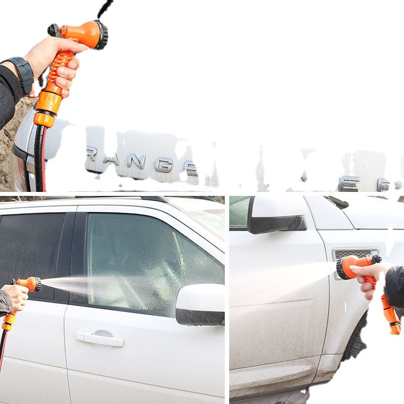 Sprinkler Water Hose Car Wash Watering Vegetable Watering Sprinkler Garden High-Pressure Spray Garden Flower Sprinkler Set Item Picture