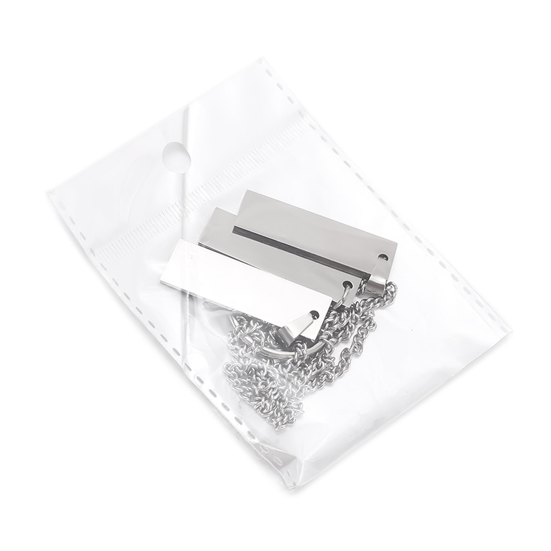 A popular and fashionable creative smooth three-dimensional stick necklace in Europe and America, simple and niche stainless steel pendant, 38*12MM pic 8