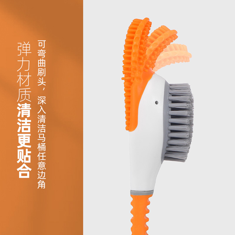 潜水鸭马桶刷/硅胶刷子/壁挂清洁刷子细节图