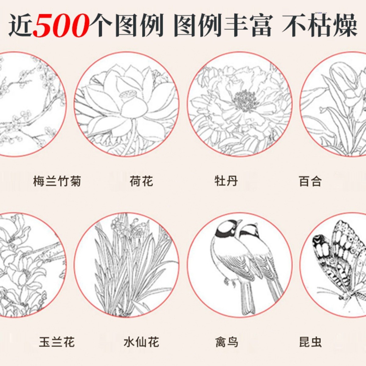الكتب المزخرفة التي رسمها أطفال كبار صينيون رسمون رسومات بيضاء رسومات مكتوبة بخط وطني من أجل رسم المخطوطات details Picture