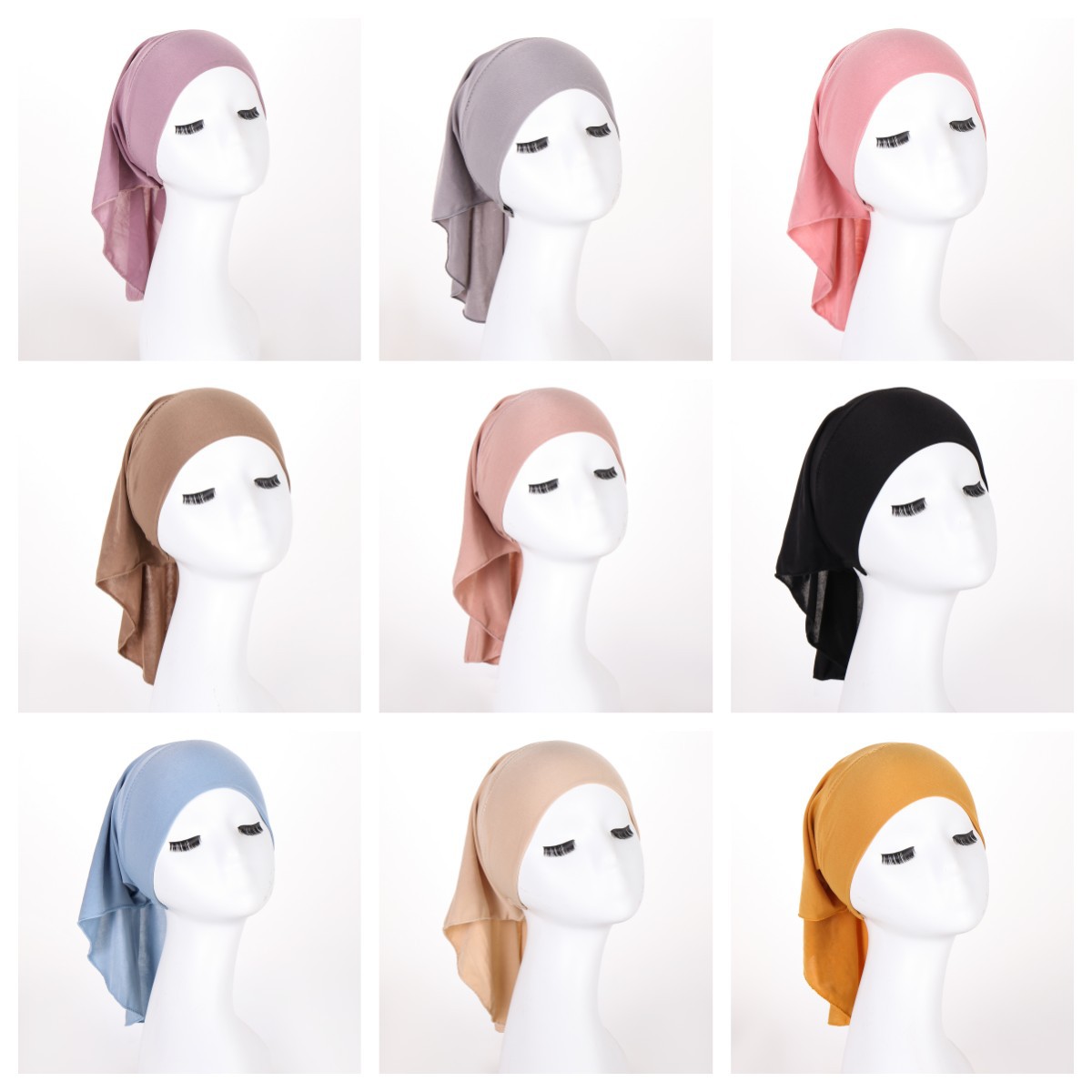Aliexpress Cross-Border New Multi-Color Crystal Hemp Long Tail Cap Specification drawing