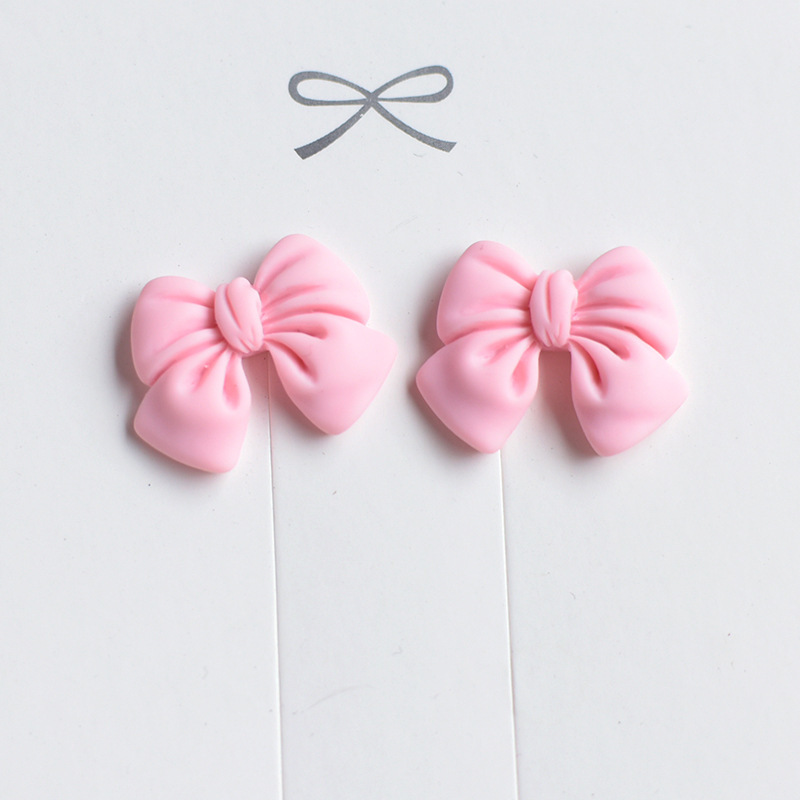 蝴蝶结数据线保护套手机壳树脂小配件DIY奶油胶公仔冰发夹装饰详情5