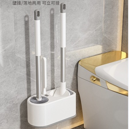 Toilet brush no dead Angle household soft hair long handle toilet toilet brush supplies multi-functional cleaning three brush set 0588 full figure