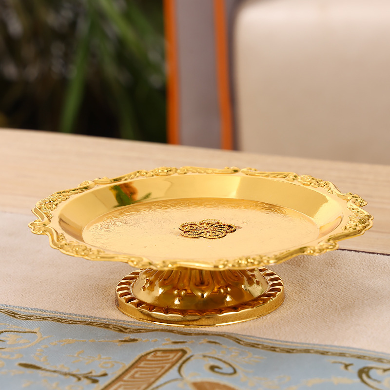 Iron High-End Dessert Table Birthday Cake Plate Wedding Party Tray Small Decoration Fruit Dish Home Decoration Wholesale details Picture