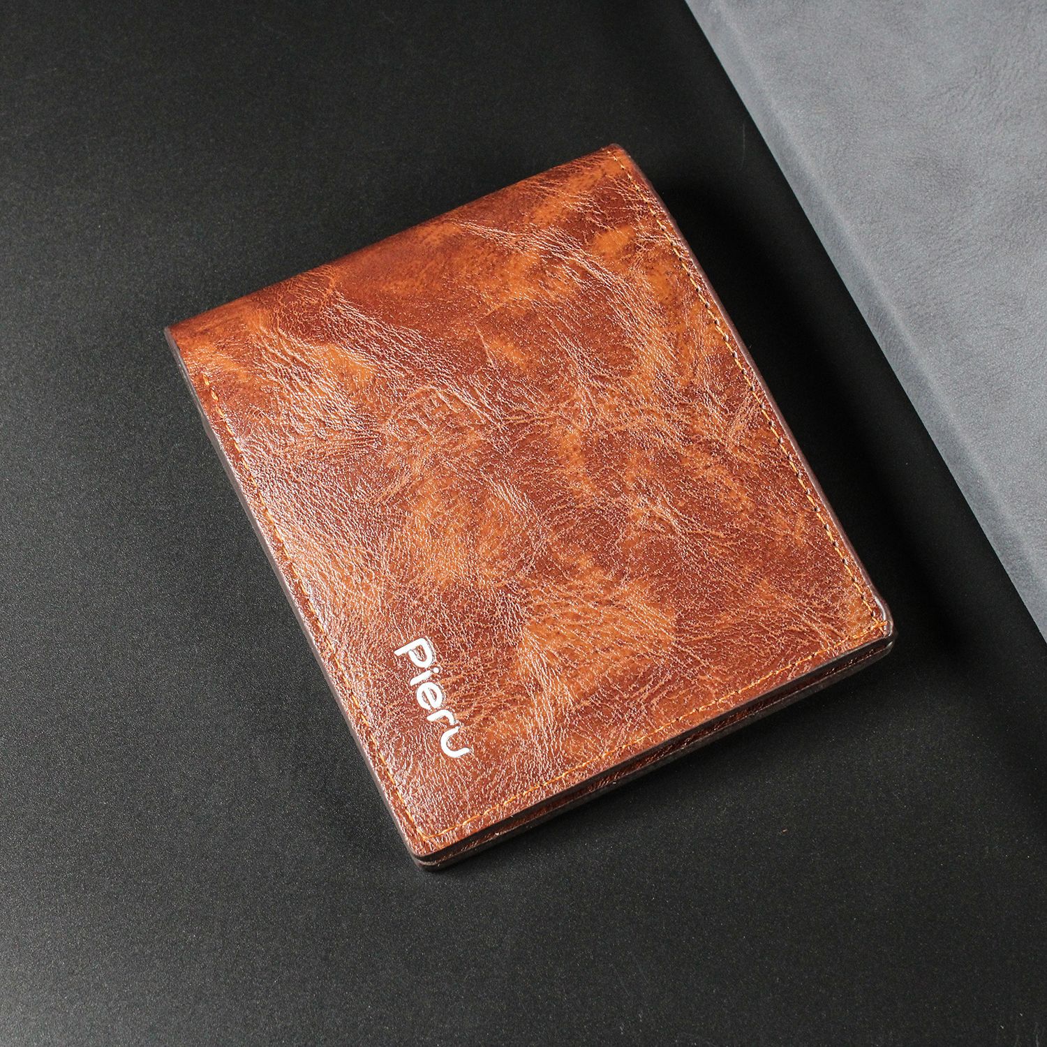 新款外贸热销短款男士钱包火烧PU钱夹地滩货源票夹零钱卡包