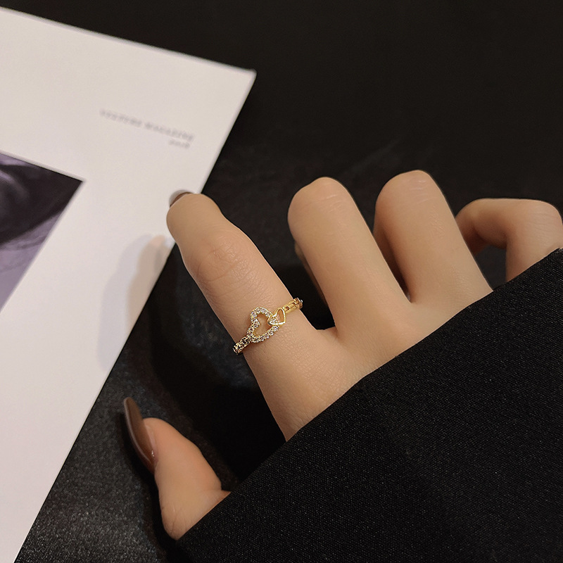 The New Kimoj Ring Is A Trendy French-Style Ring For Instagram Girls, An Open Ring With Adjustable Style, And A Fashionable And Individualistic Student Index Finger Ring details Picture