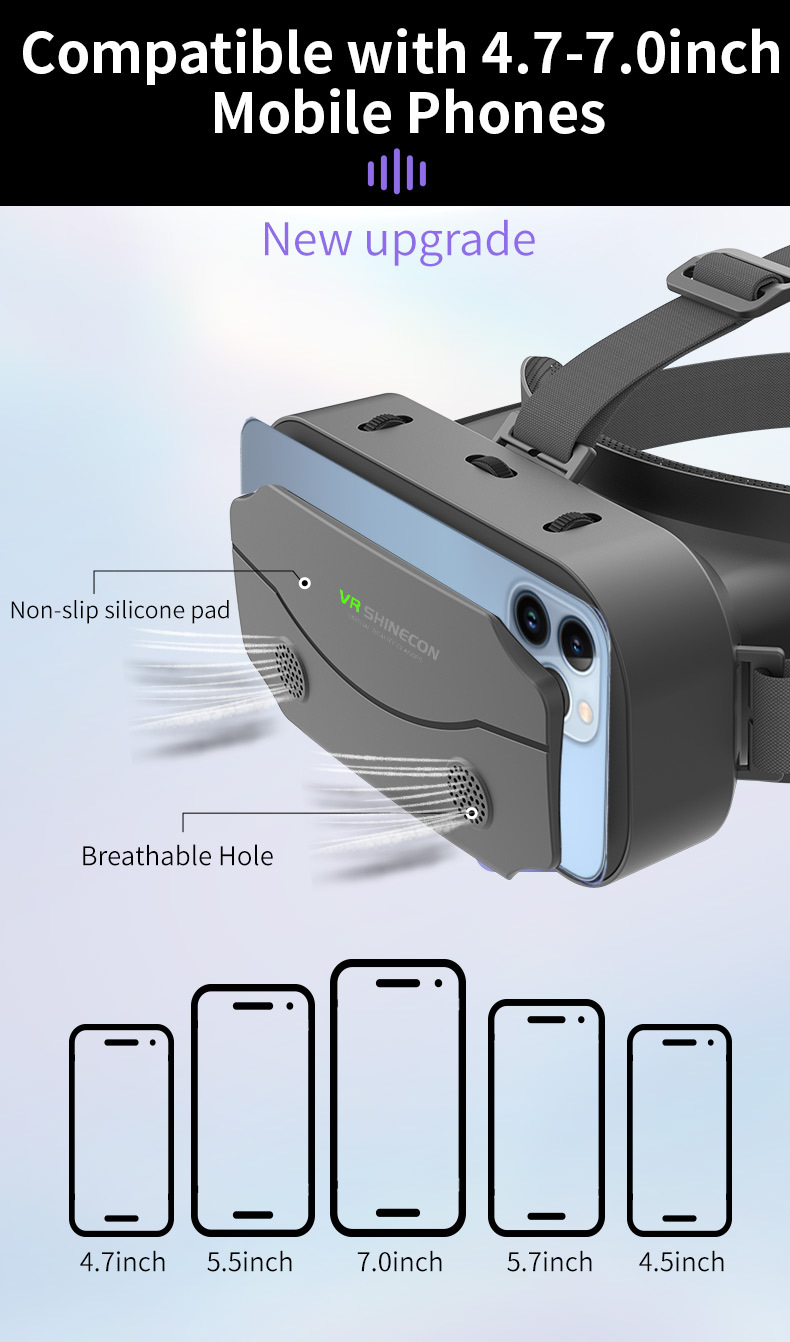 VRSHINECON千幻魔镜虚拟现实vr眼镜 手机电影游戏3d数码眼镜vr pic 24