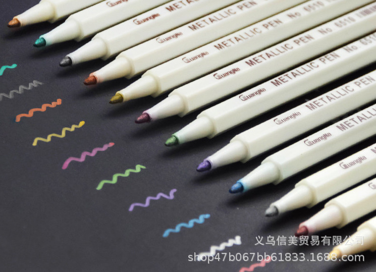 C Multi-purpose DIY photo album, metal pen, photo doodle pen, metal pen, colored pen, explosion box, coloring pen Specification image