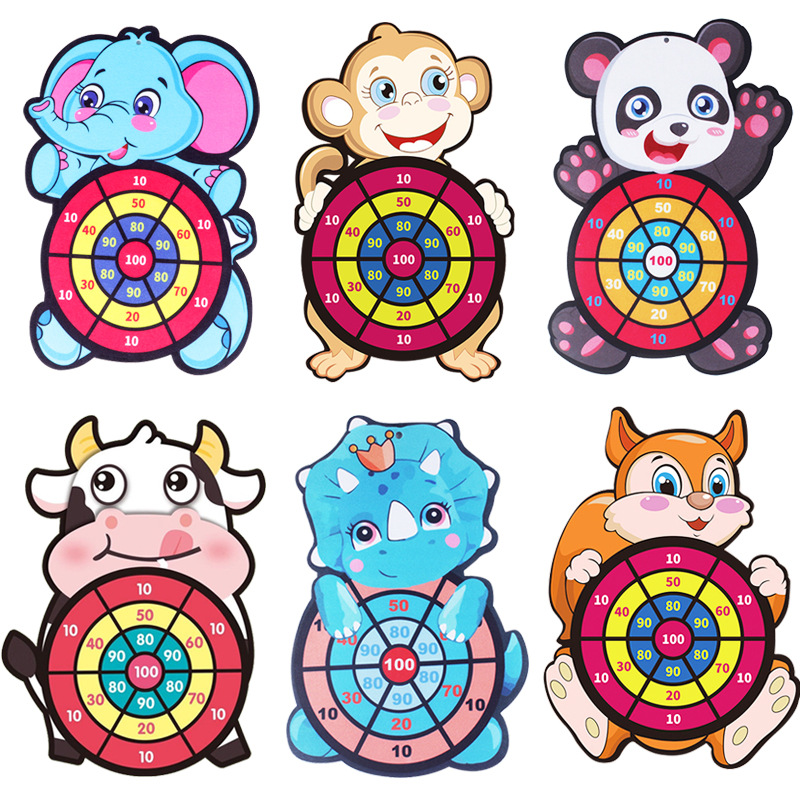 Cross-border toys Children cartoon sticky target ball suction cup darts target indoor and outdoor throwing sticky ball interactive game Specification drawing