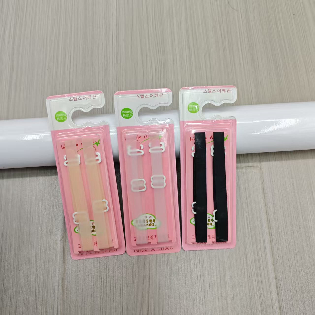 批发新款硅胶肩带 文胸隐形带 内衣时尚肩带 硅胶亲肤1CM内衣肩带