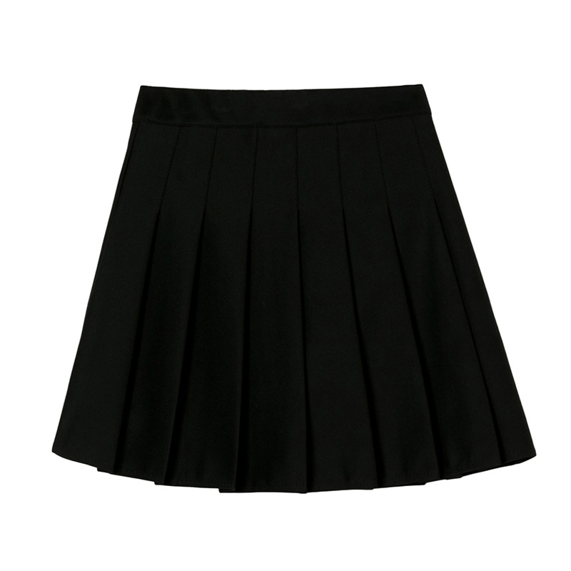 Pleated skirt for women, 2025 new mid-length, tight-waisted, high-waisted Korean A-line short skirt, plus-size loose half skirt, half skirt Item Picture