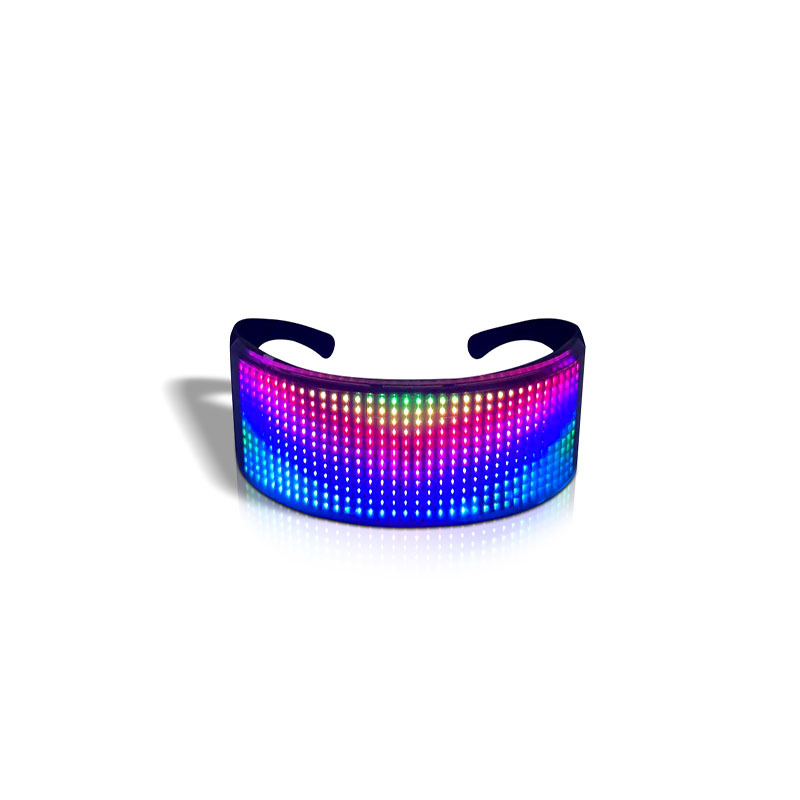 The Amazon LED light-up glasses, the same style as the Douyin bar dance and flash glasses, offer a variety of picture languages to choose from Specification drawing