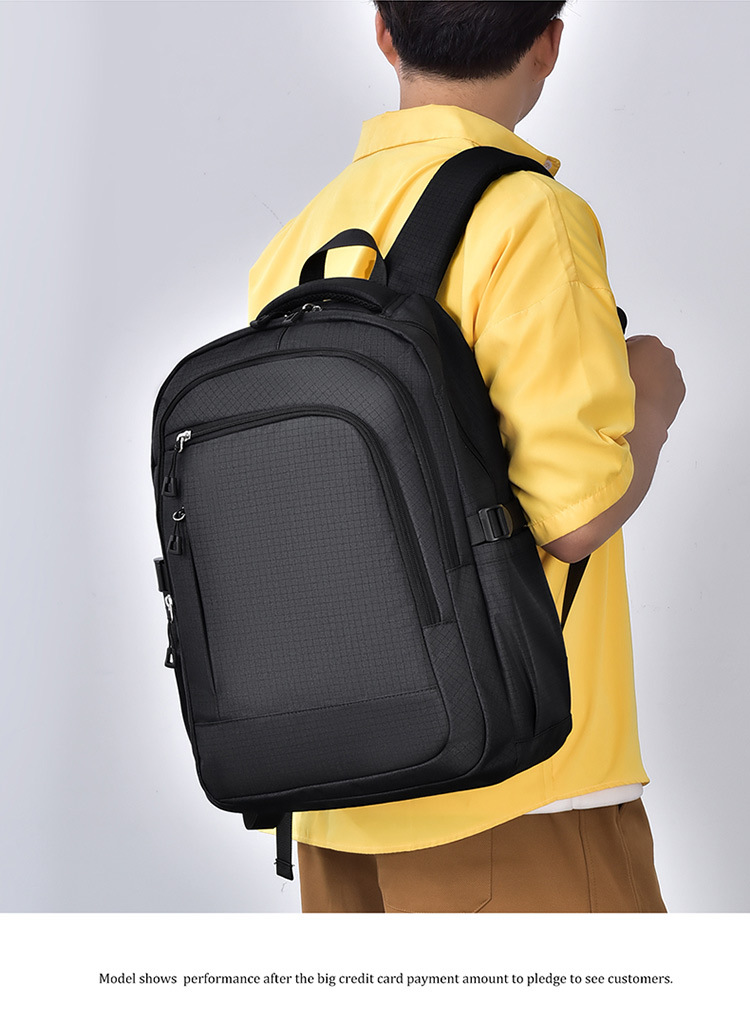 跨境单品双肩包书包背包学生大容量男女同款通勤时尚新潮韩版百搭详情19