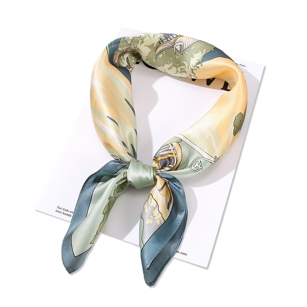 Silk Scarf Silk Scarf New Silk Silk Wholesale 70 Square Scarf Decorative Scarf Summer Hand Gift Application Scenario